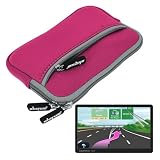 Premium Pink Glove Series Carrying Case + Clear Screen Protector for Garmin Nuvi 1450 1450LMT