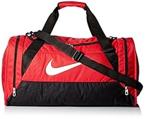 New Nike Brasilia 6 Medium Duffel Bag Gym Red/Black/White
