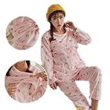 Spinas スピナス マタニティー 授乳服 授乳口 付き フリース あったか パジャマ ルームウェア もこもこ 産前 産後 調節 裏 起毛 裏起毛 ボア ガーリー 花 かわいい 冬 ピンク ブルー 