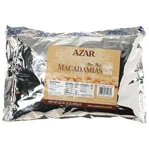 Azar Nut Company Macadamia Nuts, Whole Raw, 32-Ounce Resealable Bag by Azar Nut Company