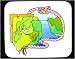 Mouse Pad with map, topology, geology