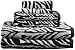 Divatex Home Fashions 6-Piece Jacquard Towel Set, Zebra