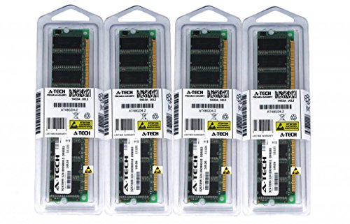 2GB KIT (4 x 512MB) For AOpen Motherboard AX4SG Max II AX4SG-L AX4SG-N AX4SG-UL AX4SG-UL s AX4SG-UN AX4SP AX4SP-N. DIMM DDR NON-ECC PC2700 333MHz RAM Memory. Genuine A-Tech Brand.