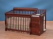 Ellis 4-in-1 Sleep System with Changing Station in Cherry Finish By Simplicity for Children