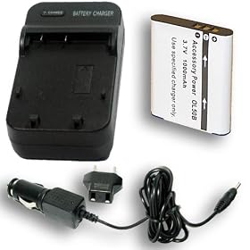 OLYMPUS Li-50B Equivalent Charger and Battery Combo for OEM Li-50C for Stylus 1010 1020... by Accessory Power