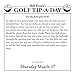Bill Kroen's Golf Tip-a-Day 2016 Day-to-Day Calendar