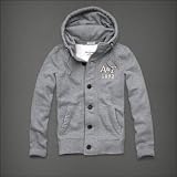 「Abercrombie & Fitch アバクロ メンズ パーカー フーディー [ヘザーグレー/フロントボタン] 並行輸入品 Mサイズ」の画像