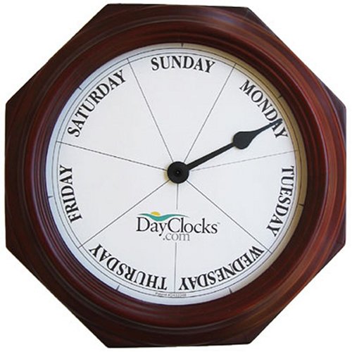 DayClocks Inc. Classic Mahogany DayClock