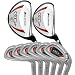 Orlimar Golf OCG+ Hybrid Irons Combo, Set of 8 (4 and 5 Hybrid, 6-PW+SW, RH)