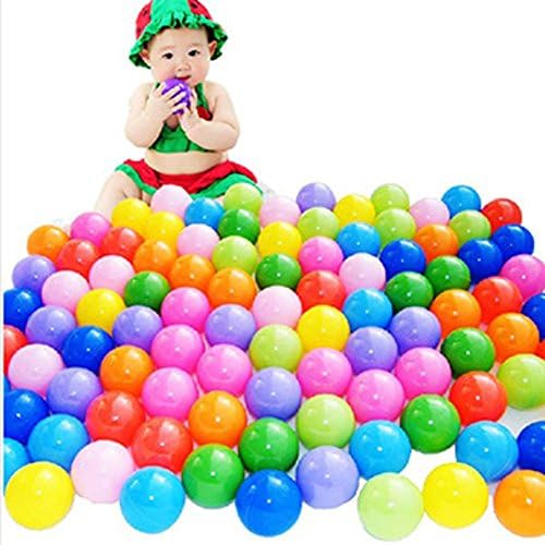 XHTOY® 100 PCS Colorful Ball Fun Ball Soft Plastic Ocean Ball Baby Kid Toy Swim Pit Toy