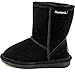 BEARPAW Emma Toddler-K Wedge Sandal, Black, 12 US Unisex Little Kid