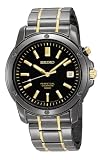Seiko Men's SNQ045 Perpetual Calendar Black Ion Watch