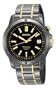 Seiko Men's SNQ045 Perpetual Calendar Black Ion Watch
