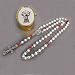 Confirmation Rosary - Descending Dove Centerpiece - 2mm Red Our Father Beads - White Hail Mary Beads - Length: 10" - Metal Rosary Case - IMPORTED FROM ITALY