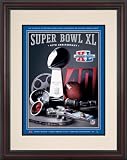 Framed 8.5 x 11 Super Bowl XL Program Print | Details: 2006, Steelers vs Seahawks