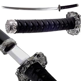  40  Black Japanese Samurai Sword