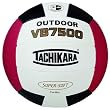 Tachikara VB7500 Cordley&reg; Composite Leather Stitched Outdoor Volleyball (Scarlet/White/Black)