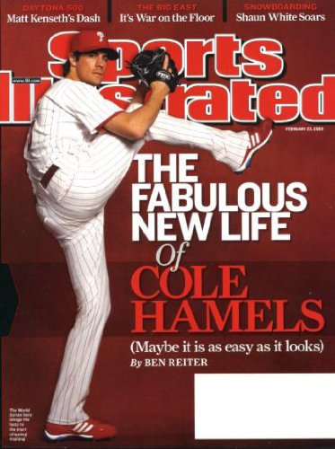 Sports Illustrated February 23 2009 Cole Hamels/Philadelphia Phillies on Cover, Matt Kenseth/Daytona 500, Shaun White/Snowboarding, Syracuse Basketball, Sidney Crosby/Pittsburgh Penguins