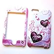 Apple iPod Touch 2nd & 3rd Generation Snap-On Hard Case Protector "Purple Love" Design