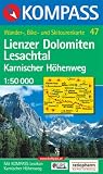  : Kompass Karten, Lienzer Dolomiten, Lesachtal: Wander-, Bike- und Skitourenkarte - GPS-geeignet