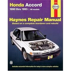Honda Accord (1990-1993) Automotive Repair Manual (Haynes Automotive Repair Manuals)