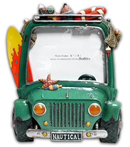 Bollo Regalo Green Jeep Photo Frame 6x4" C113-9
