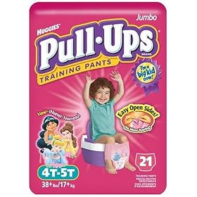 Pull-Ups Training Pants for Girls, 4T-5T, Jumbo Pack, 21 Training Pants