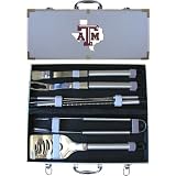 Bergamot Texas A&M Aggies 8 Piece Bar-B-Que Tool Set w/ Steel Handles