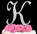 Letter K - Swarovski Crystal Monogram Wedding Cake Topper Letter