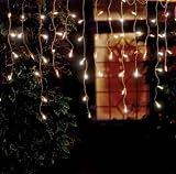 Premier LV91341 480 Hanging Icicle Lights Clear Indoor/Outdoor