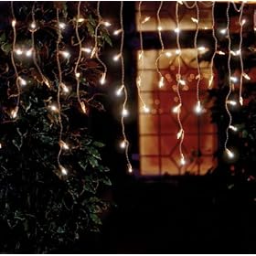 Premier LV91341 480 Hanging Icicle Lights Clear Indoor/Outdoor