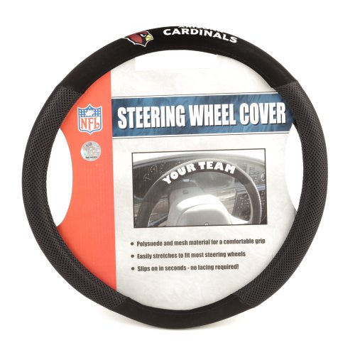 NFL Arizona Cardinals Poly-Suede Steering Wheel Cover