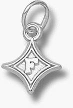 Click here to buy Furman Paladins Diamond with F 3 8 Charm - Sterling Silver Jewelry by Logo Art.