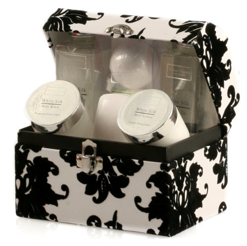 Childrens Toyshop  Health & Personal Care : Winter in Venice -  White Silk Chest - Pamper Gift Set
