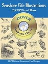 Seashore Life Illustrations (Dover Electronic Clip Art Series) (Book and CD-ROM)