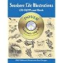 Seashore Life Illustrations (Dover Electronic Clip Art Series) (Book and CD-ROM)