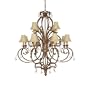 Capital Lighting 3422SP-419-CR 12 Light Fair Chandelier, Spice