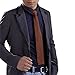 Mens Smart Casual Vintage Skinny Knit Tie Necktie (Coffee)