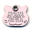 Cat Safety Reflective Pet ID Tag with Personalized Customized Engraving