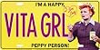 I Love Lucy Vita Girl License Plate