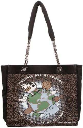 Calico Dragon Animals Are My Friends And I Don't Eat My Friends Vegan Tote Purse