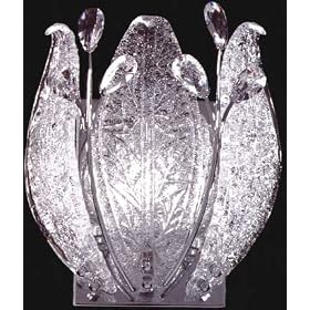 LAMPS BEAUTIFUL Murano One Light Crystal Wall Sconce by James R. Moder