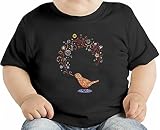 Bird Melody Illustration オーガニックベビーTシャツ 12 - 18 Months