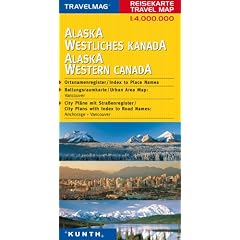 Reisekarte : Alaska / Westliches Kanada