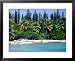 Bay of Kanumera, Ile des Pins, New Caledonia Scenic Framed Art Poster Print by Peter Hendrie, 31x25