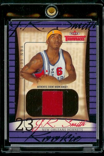 2004-05 Fleer Throwbacks J.R. Smith Jersey 424/499 New Orleans Hornets Basketball Card - Mint Condition - Shipped In Protective Display Case!