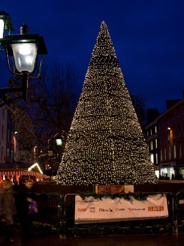 Christmas Tree (Lit Up) Art Poster Print - 11