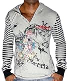 ED HARDY Christian Audigier Tattoo Mens Hooded Sweater Shirt