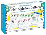 Carson-Dellosa Publishing 846035 Write-On/Wipe-Off Print Alphabet Letters Activity Set, Ages 4 and U