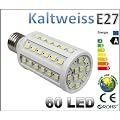 LED Lampe 60 SMD LED Energiesparlampe Led Birne Leuchtmittel - E27 *Kaltweiss* 11W-entspricht einer 100 W Gl�hlampe